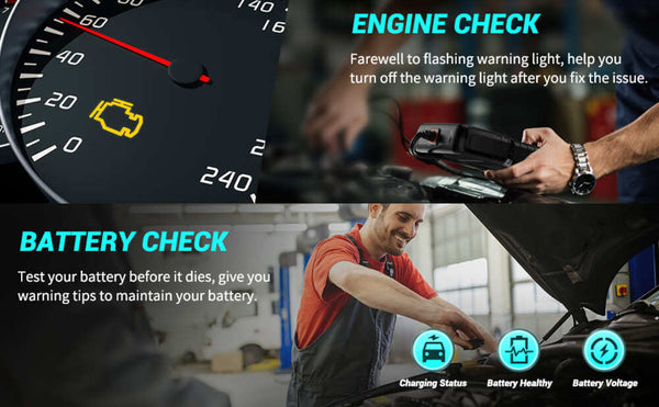 Check Engine and Battery | Foxwell