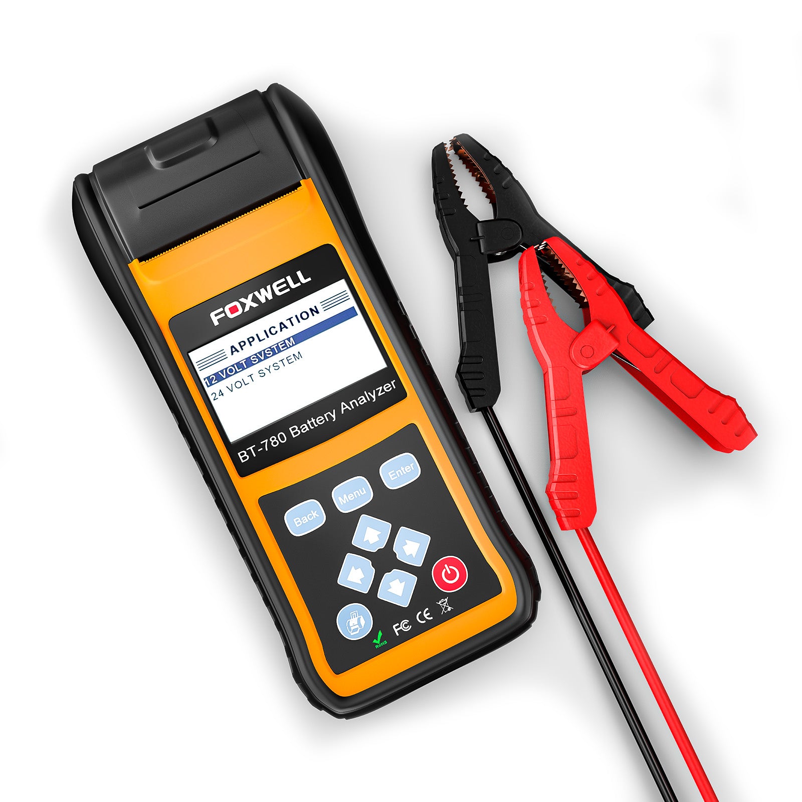 Foxwell BT780 battery analyzer with clamp cable for car Battery Health & Voltage Testing