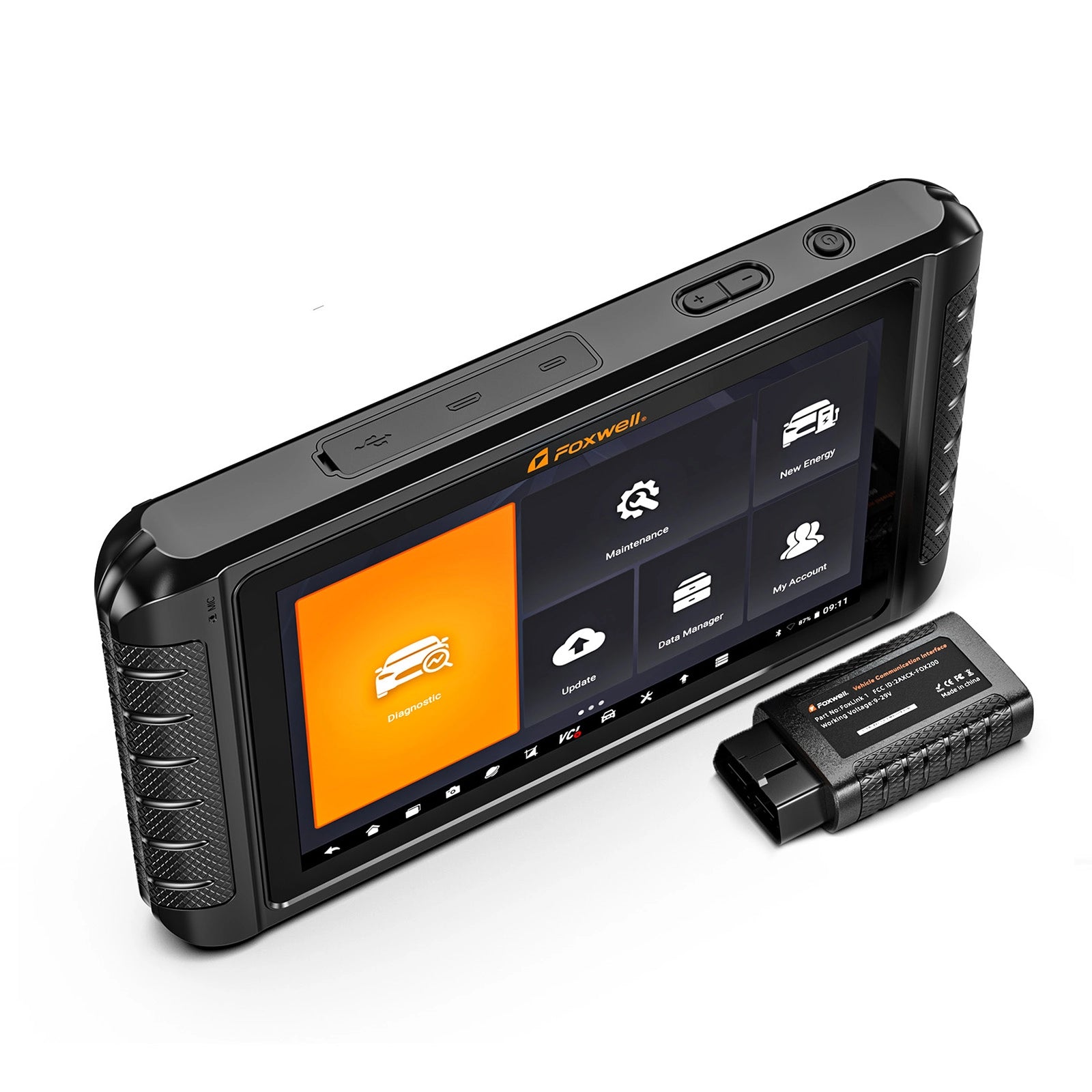 NT1009 top view showing the screen and interface layout.