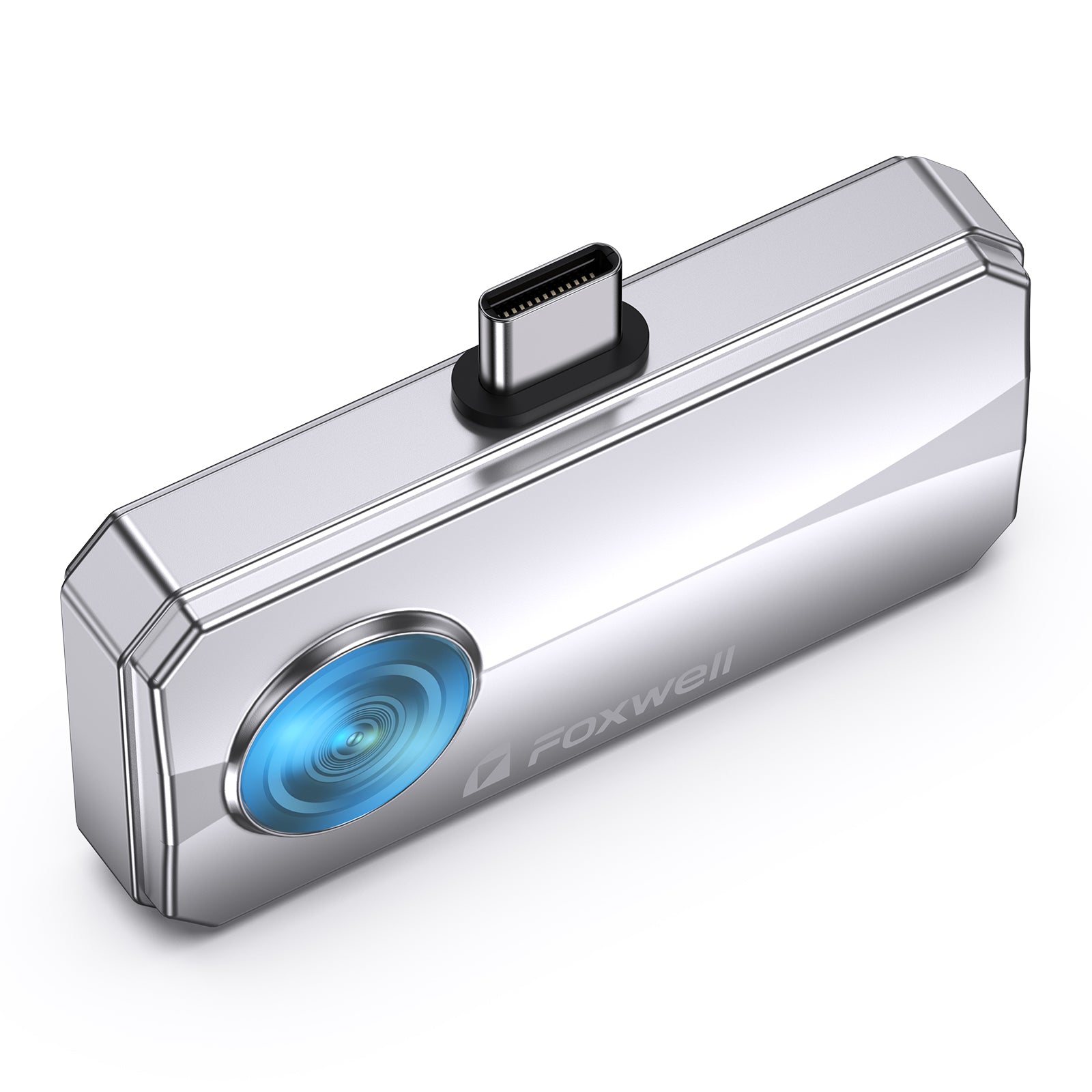 Foxwell RT100 Thermal Camera for Android/iPhone Smartphone, 512x384 TISR Resolution and 25Hz Reframe Rate