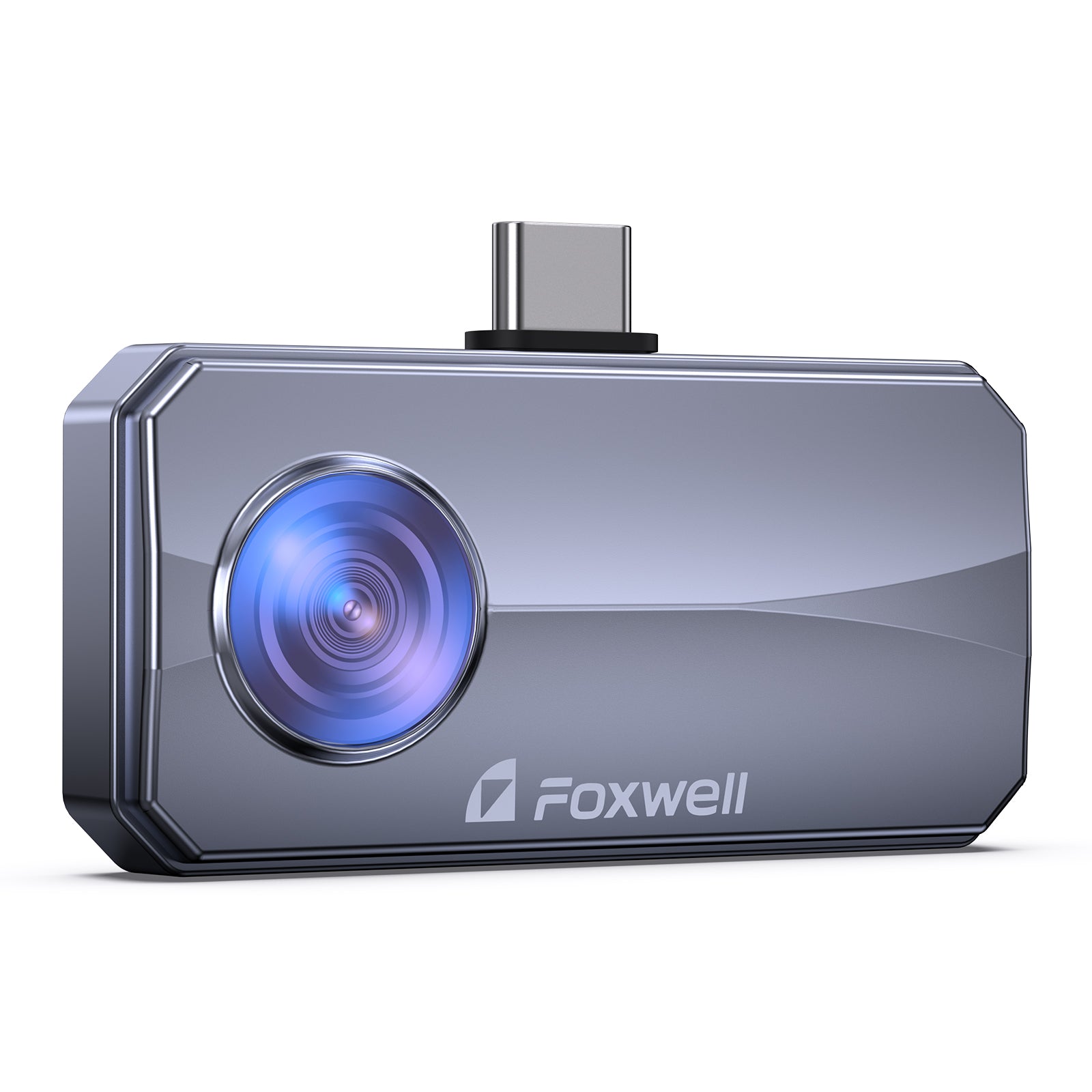 Foxwell RT100 Thermal Camera for Android/iPhone Smartphone, 512x384 TISR Resolution and 25Hz Reframe Rate