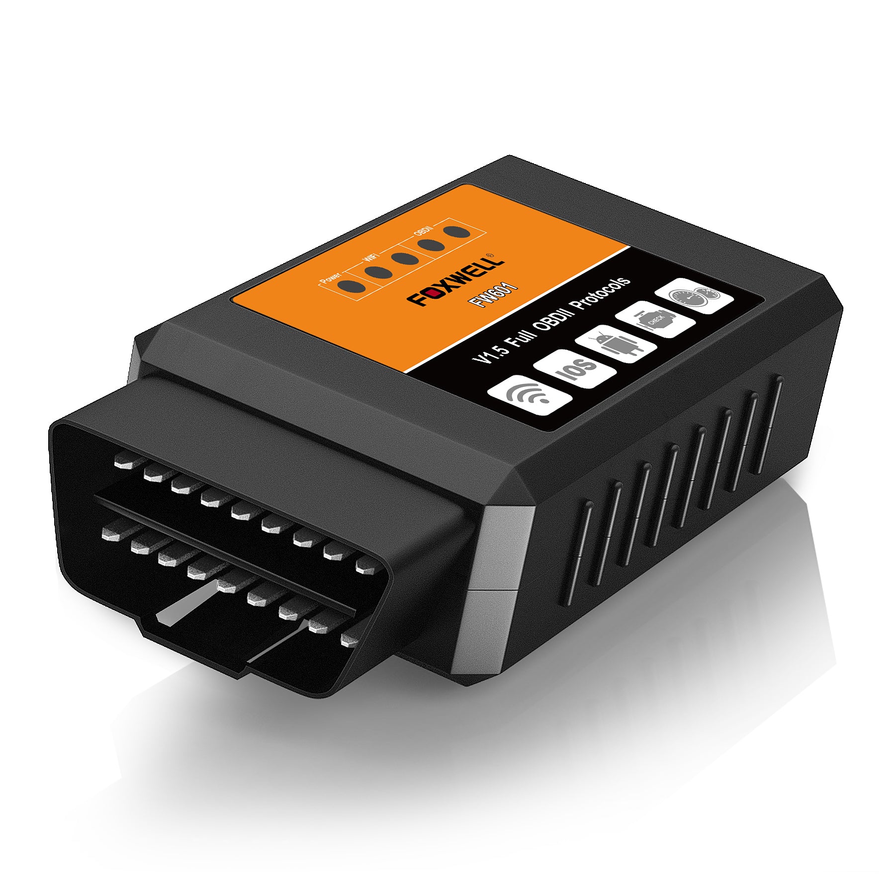 Foxwell FW601 Universal OBD2 WIFI ELM327 V 1.5 Scanner for IOS Android Auto Fault Code Reader
