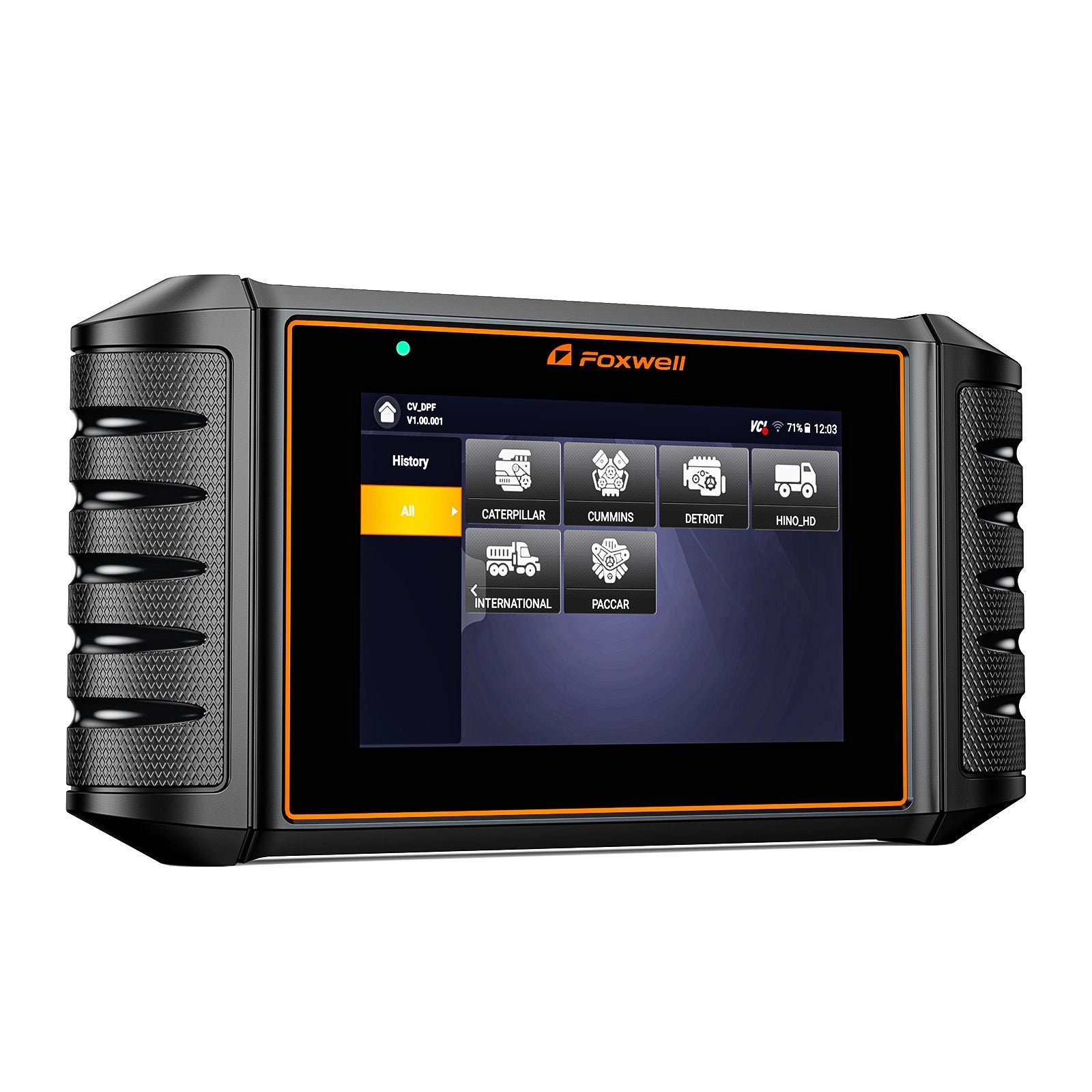 Foxwell HD500 left side angle detail.