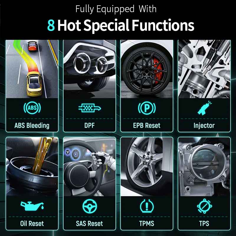 FOXWELL NT726 SUPPORTS 8 Hot Special Functions 