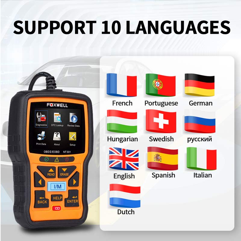 NT301 Support 10 languages