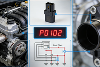 P0102 Code (Mass Air Flow Circuit Low): Causes, Symptoms, Fixes & Bran