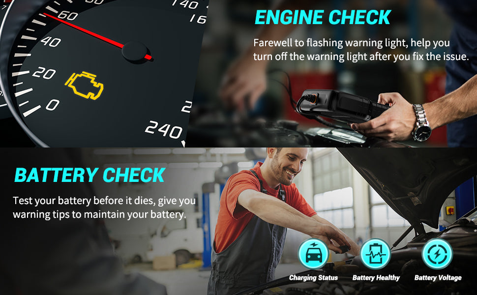 Check Battery Car Scanner | Foxwell