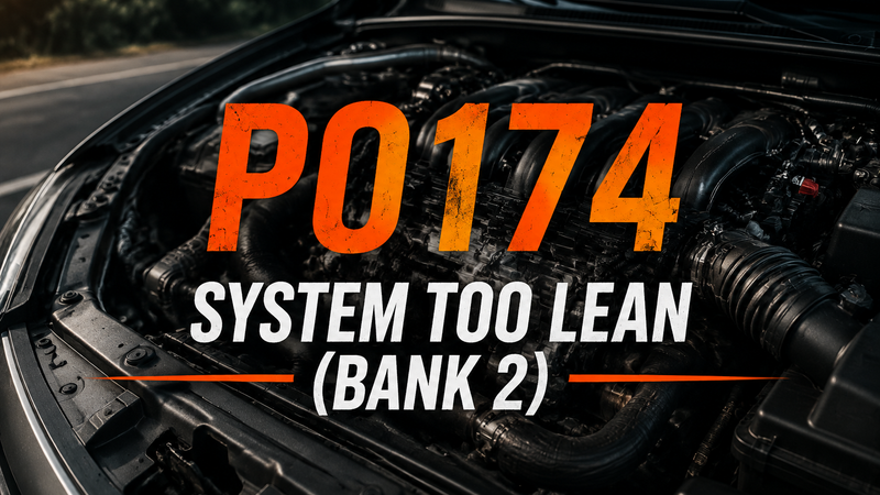 P0174 Code: System Too Lean (Cylinder Bank 2) — Causes, Fixes, and Cost