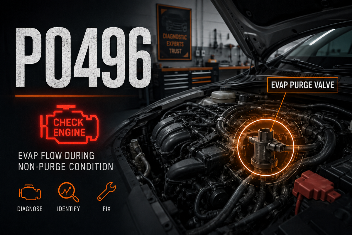 P0496 Code: EVAP Flow During Non-Purge Condition
