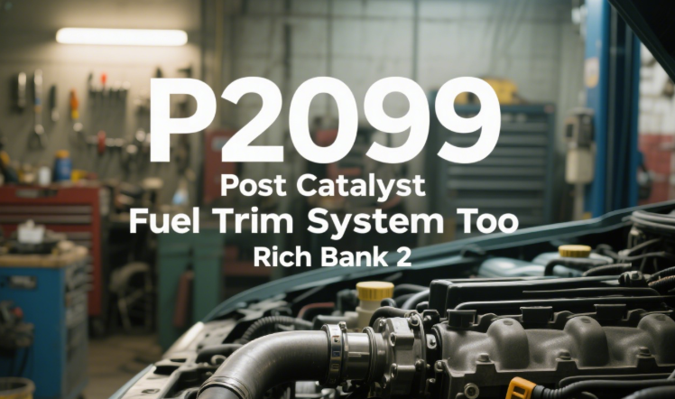 P2099 Post Catalyst Fuel Trim System Too Rich Bank 2