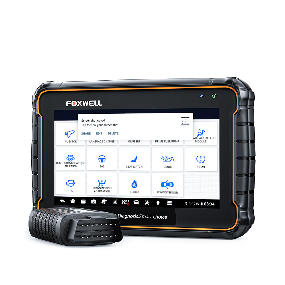 Foxwell GT60 Android Tablet Scanner OBD2 Table Diagnostic Tool with 20+ Special Functions Injector Coding (GT80 Updated)