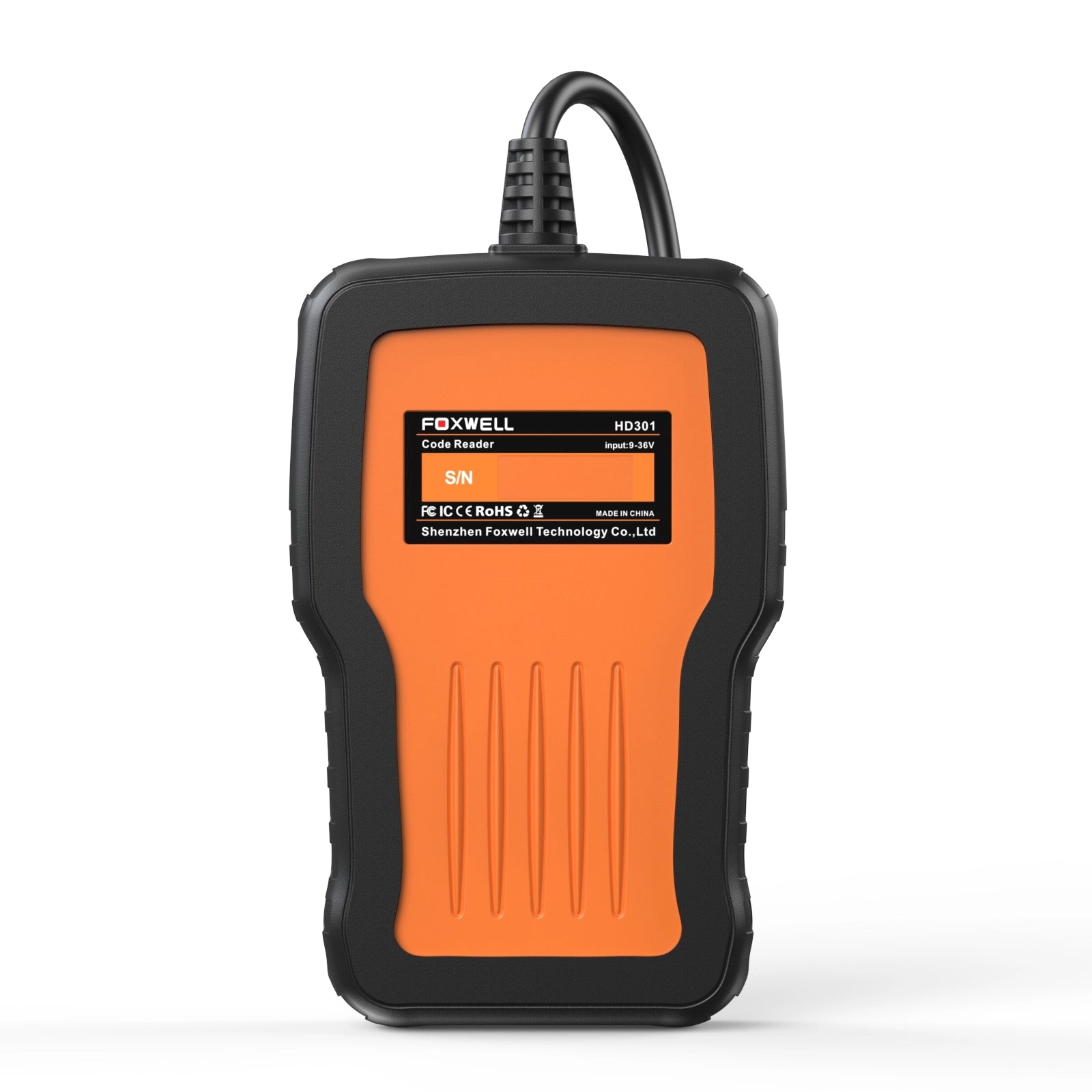 Foxwell HD301 Heavy Duty Truck Scanner with Full System Diagnostics,Built-in DTC,  Live Data and HD OBD Functions