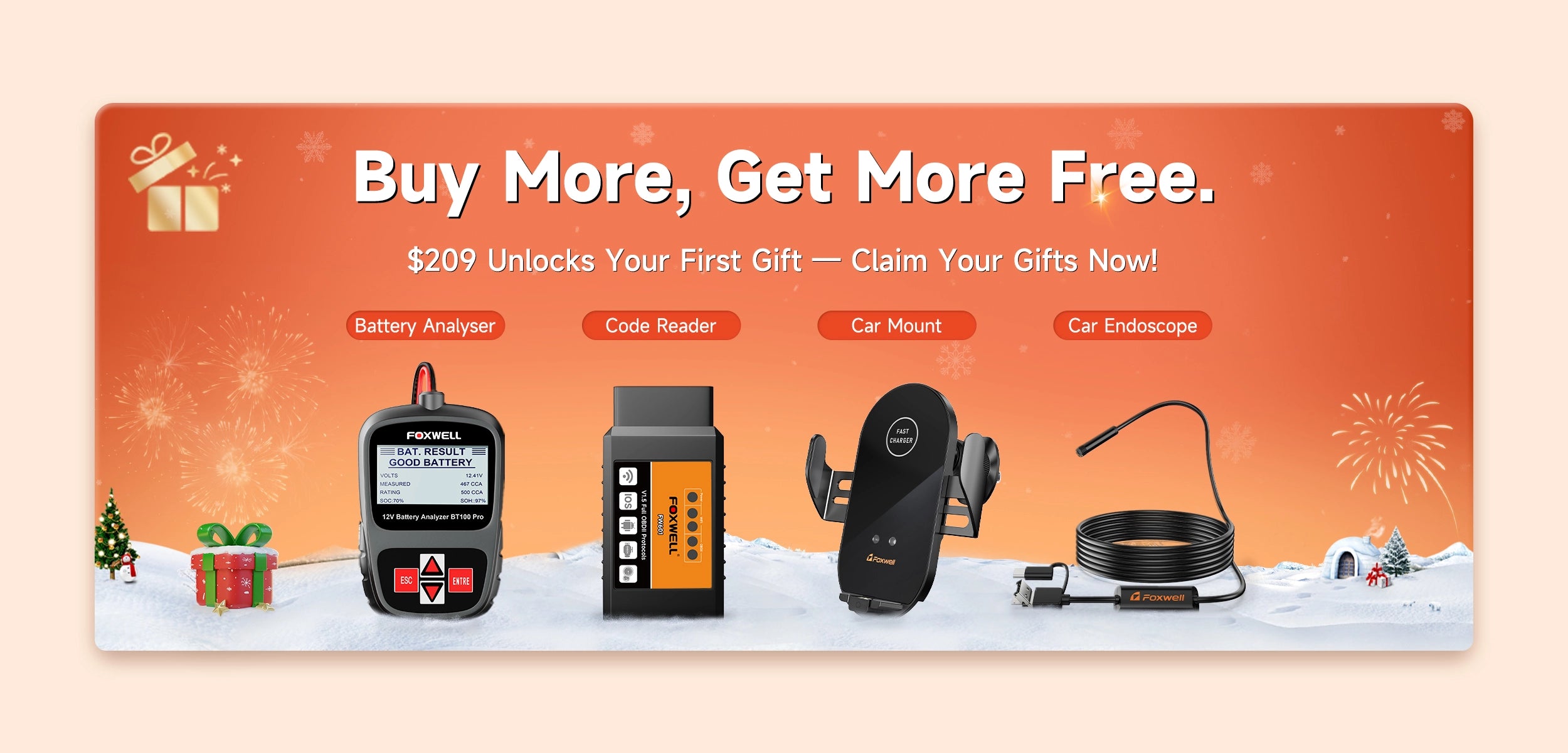 happy new year: get the Foxwell Perfect Gift for Every Driver!