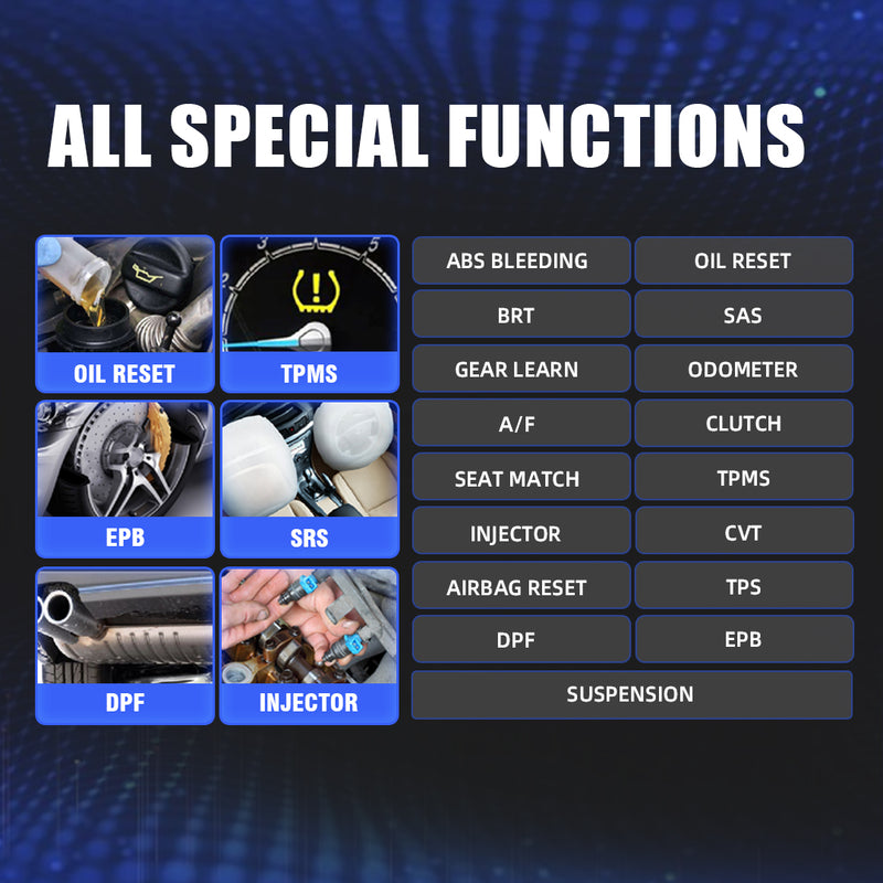Foxwell NT809TS Supports 30 Special Functions