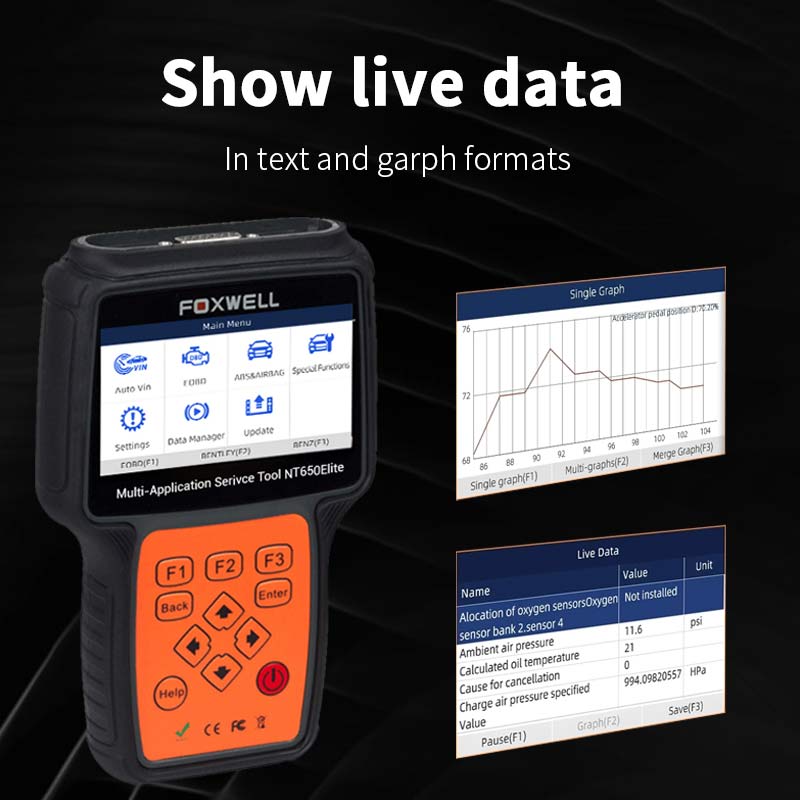NT650 Elite shows live data-foxwelldiag