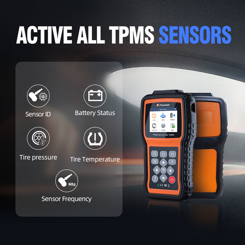 Foxwell T2000 supports TPMS Sensor Activation