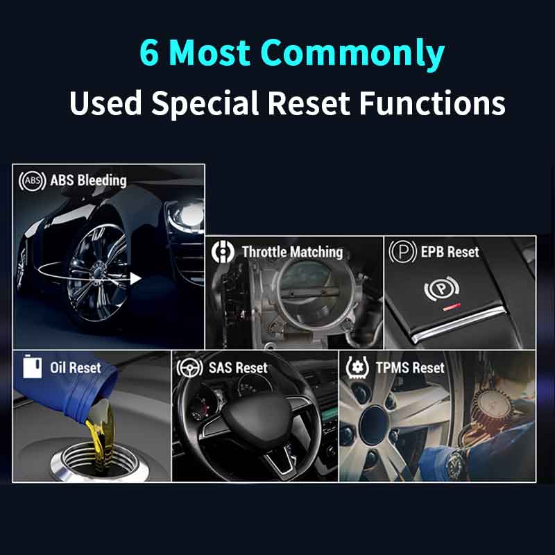 FOXWELL NT716 SUPPORTS 6 Most Commonly Used Special Reset Functions