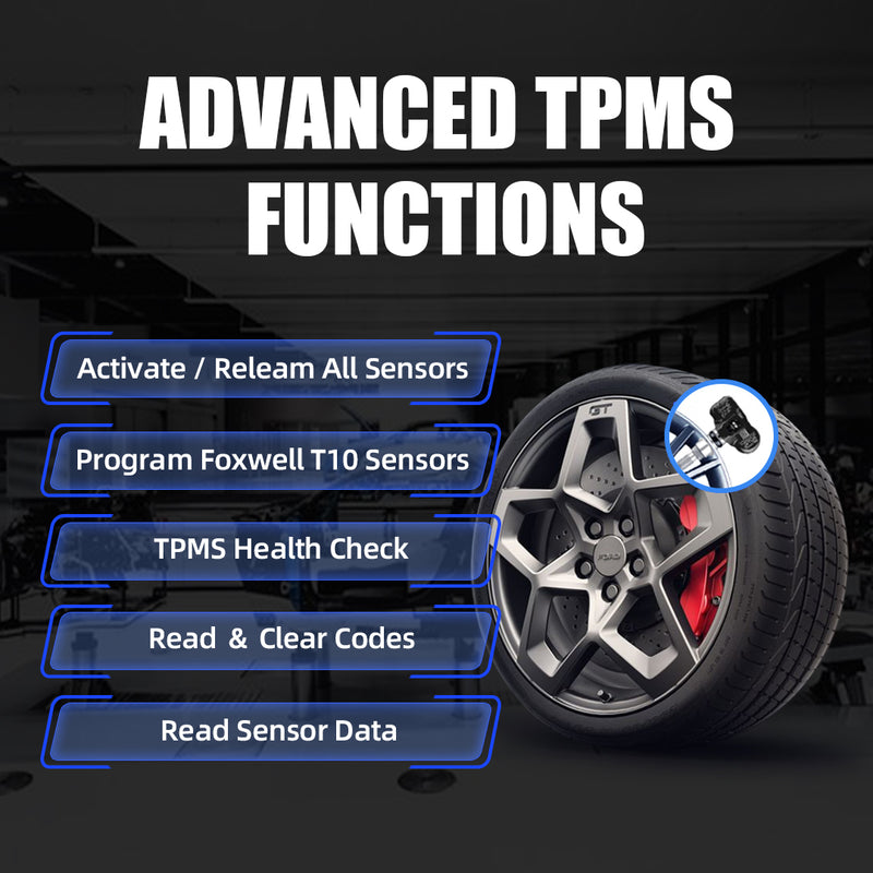 Foxwell NT819TS Supports Advanced TPMS Functions