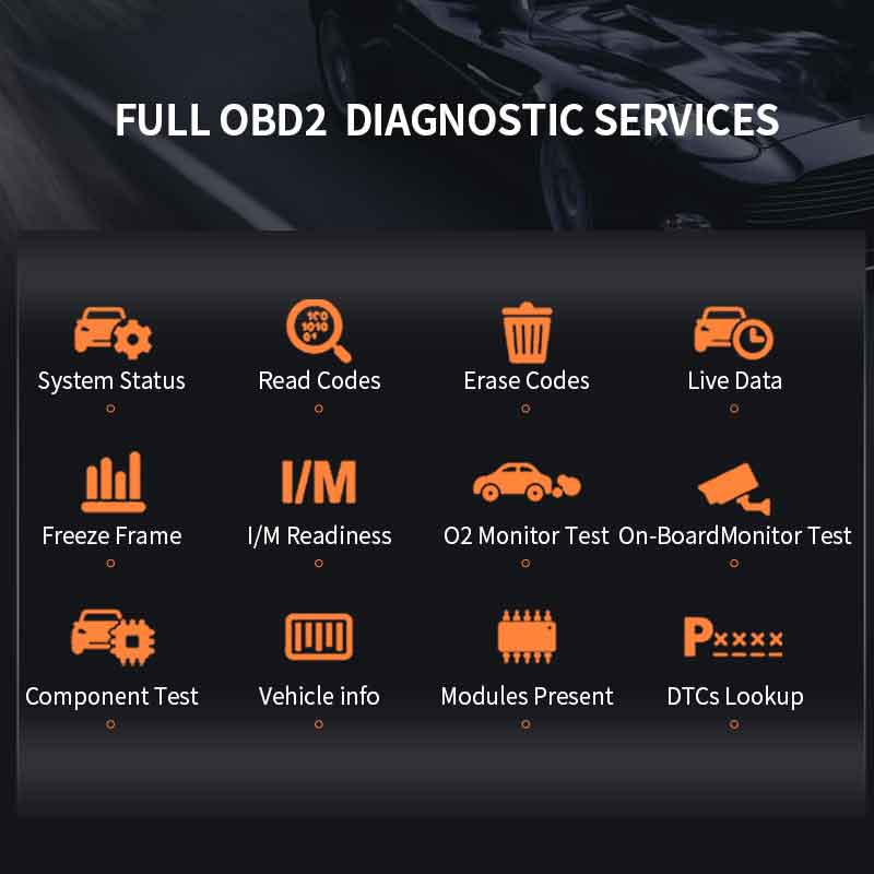 Foxwell NT809 Supports Full OBD2  Diagnostic Services