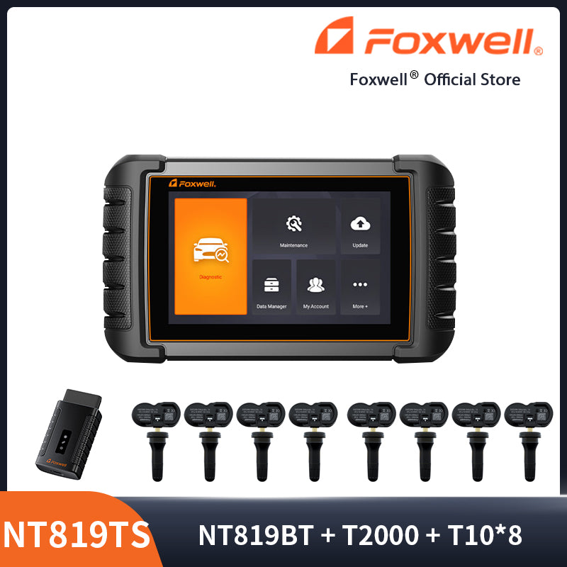 Foxwell NT819TS OBD2 Tablet Scanner with TPMS Relearn and Programming Functions