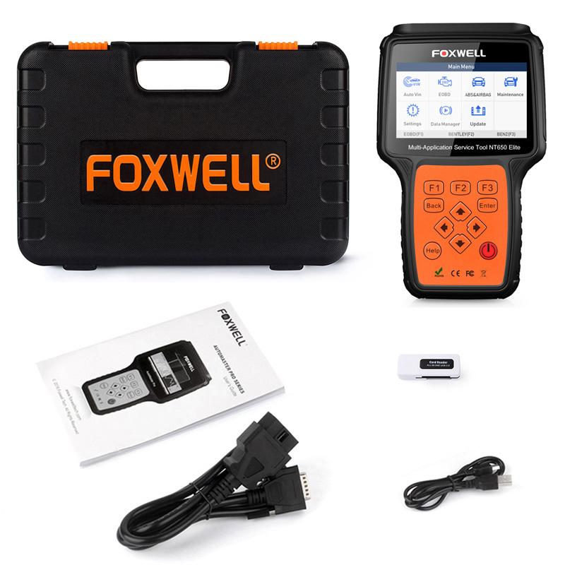 package list of FOXWELL NT650 Elite - Foxwelldiag